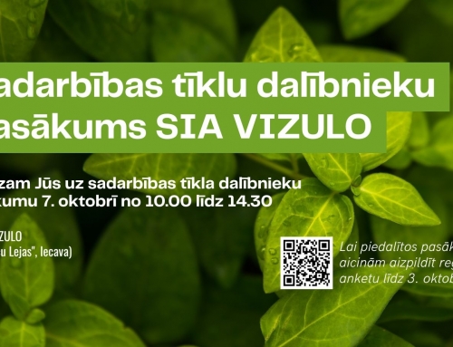 Klastera biedri un sadarbības tīkla dalībnieki aicināti piedalīties izzinošā pasākumā SIA VIZULO