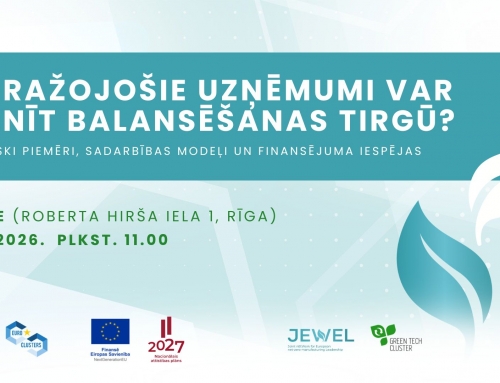Aicinām piedalīties pasākumā “Kā ražojošie uzņēmumi var pelnīt balansēšanas tirgū?”